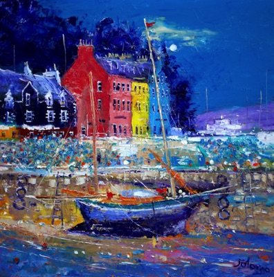 Evening low tide Tobermory Isle of Mull 30x30